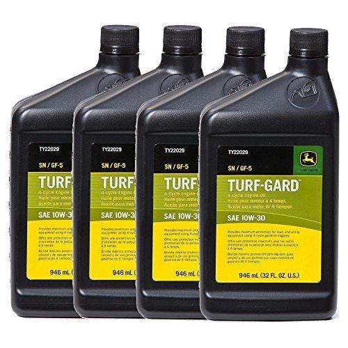 John Deere Original Equipment TURF-GARD 32 oz. 10W-30 Oil #TY22029 (PACK OF 4)