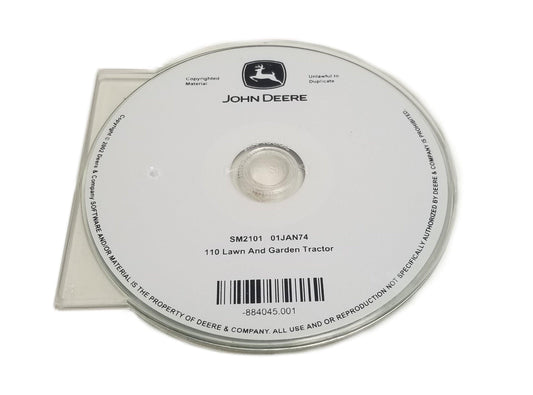"John Deere 110 Lawn & Garden Tractor (S.N. 250,001-) Service Manual CD - SM2101CD"