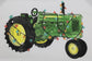 John Deere Toddler 2T Watercolor Christmas Tractor Baseball Tee - LP80920