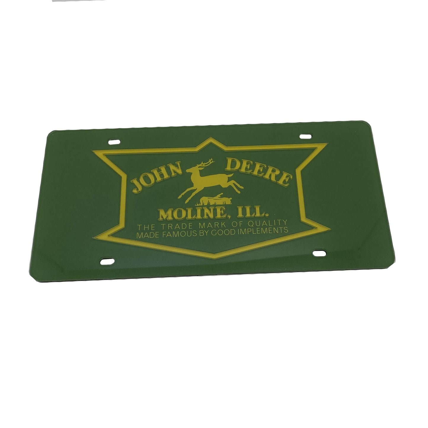 John Deere Green Vintage Logo License Plate - LP79721