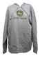 John Deere Ladies SMALL Gray Hoodie with Gold Glitter Logo - LP85223