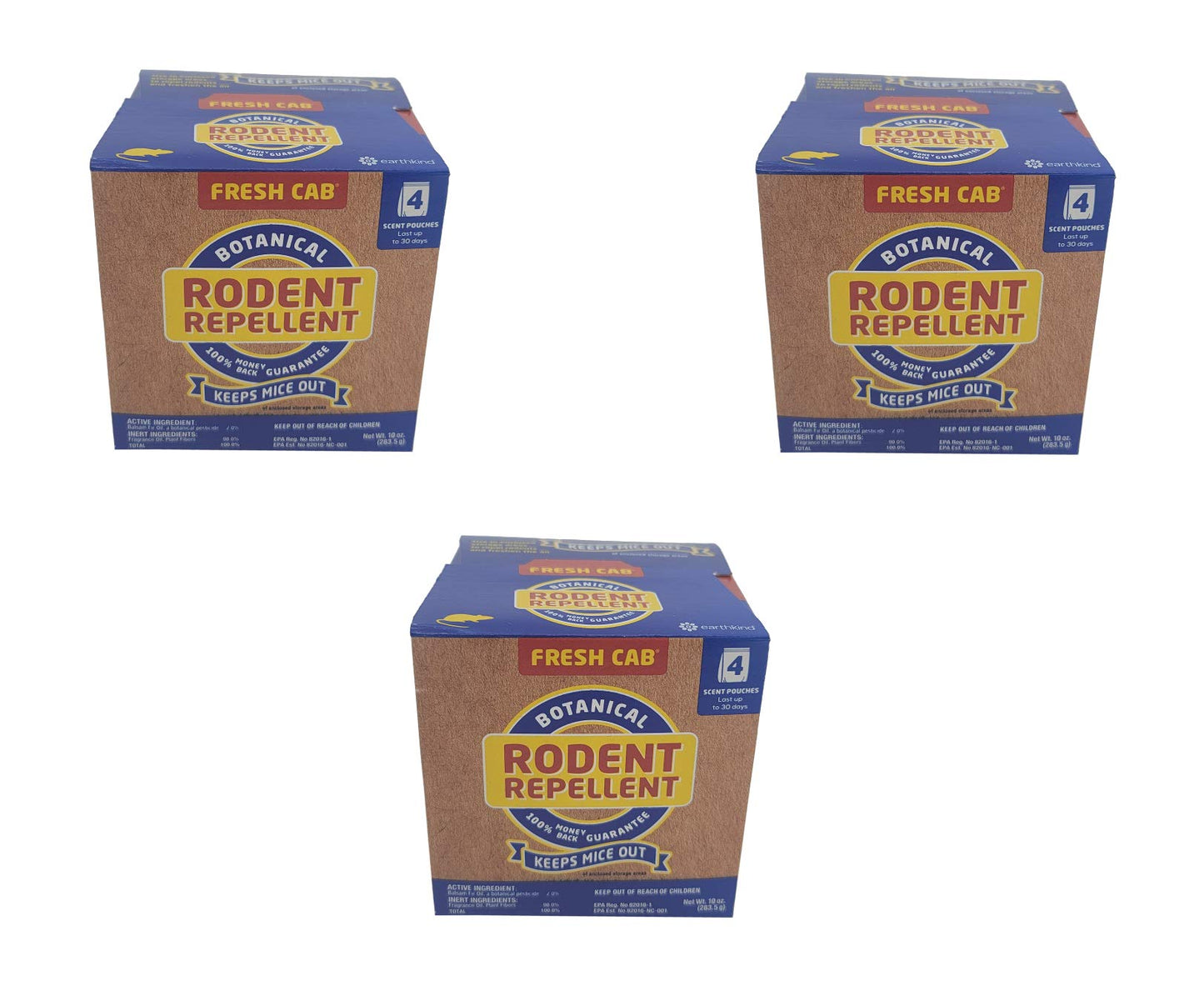 Fresh Cab (3 BOXES) Botanical Rodent Repellent - B1PMFCS12,3
