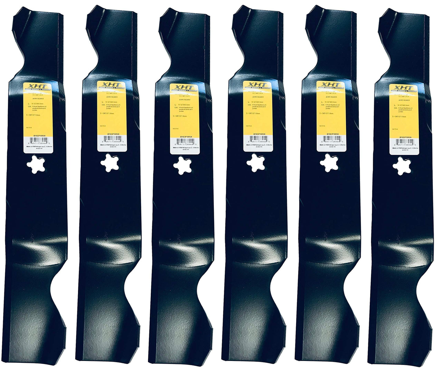 A&I XHT 18-1/2", 5PT Mower Blade (Set of 6) - B1EP1050,6