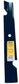 A&I XHT 18", 5/8", Notch Mower Blade (Single) - B1EM1802,1