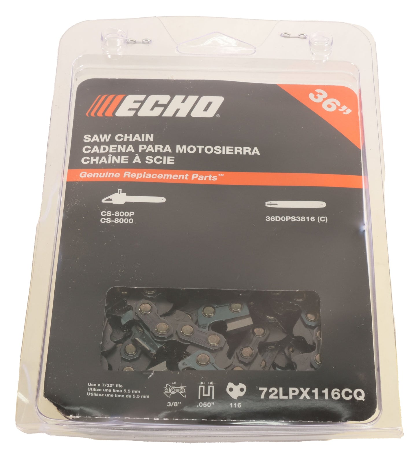 Echo Original Equipment SAW CHAIN - 36"  - 72LPX116CQ