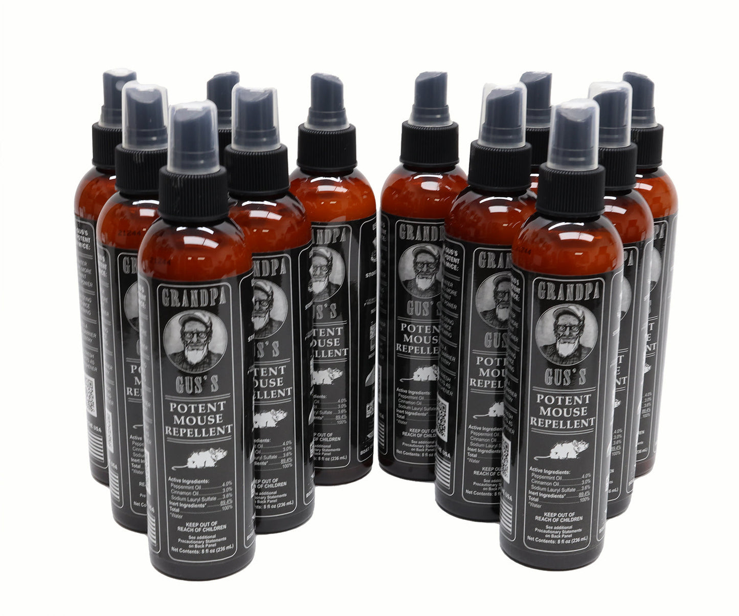 Grandpa Gus's (12 PACK) Rodent 8 oz Bottle Spray  - A-B1GSB8A15,12