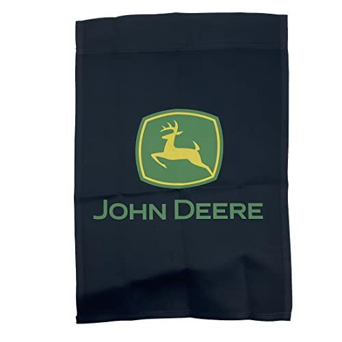 John Deere Black 2 Sided John Deere Trade Mark Garden Flag - LP79680