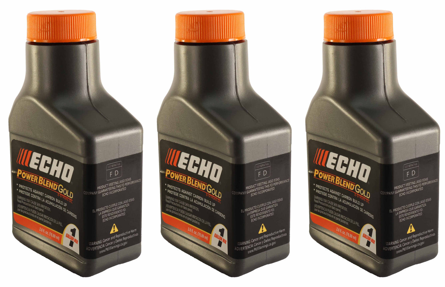 Echo Original Equipment 3-PACK PowerBlend Gold 2.6 Oz. 2-Stroke Engine Oil - 6450000