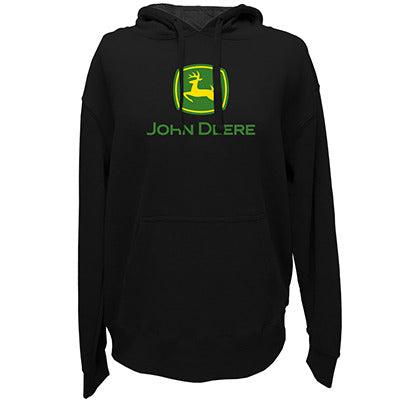 Men's John Deere Logo Hoodie Sweatshirt (Black)(Medium) - LP36046