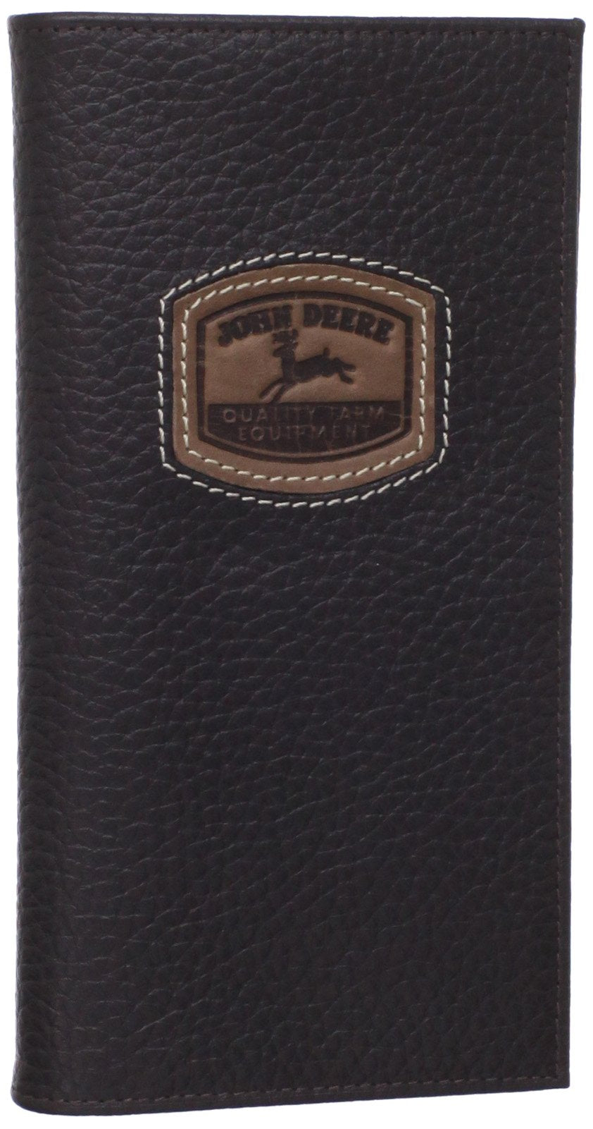 John Deere Checkbook Wallet w/Historical Log (Brown) - LP35482
