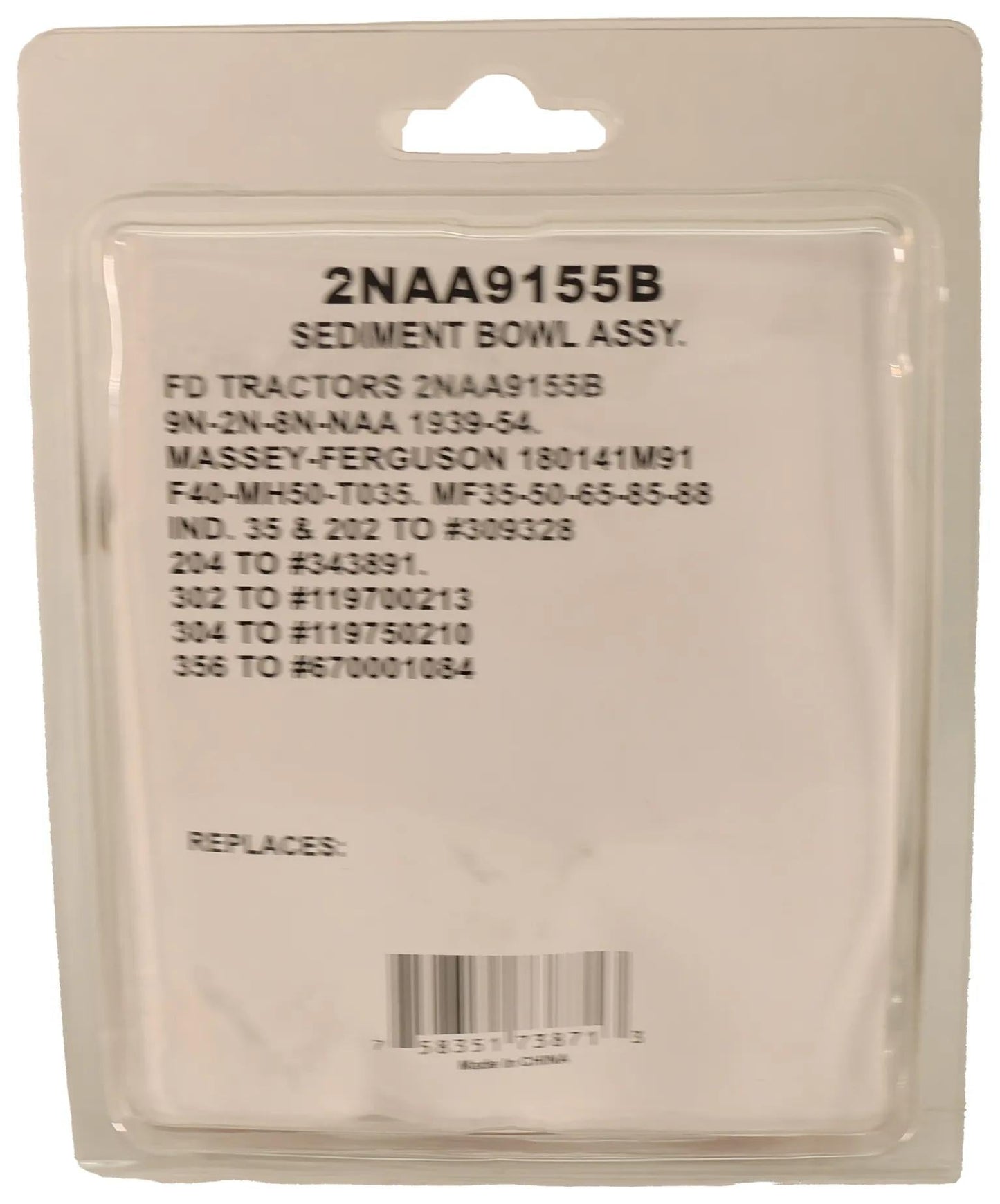 TISCO Sediment Bowl Assembly for Ford - 2NAA9155B