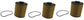 John Deere Original Equipment Filter Element 3 Pack - RE509672