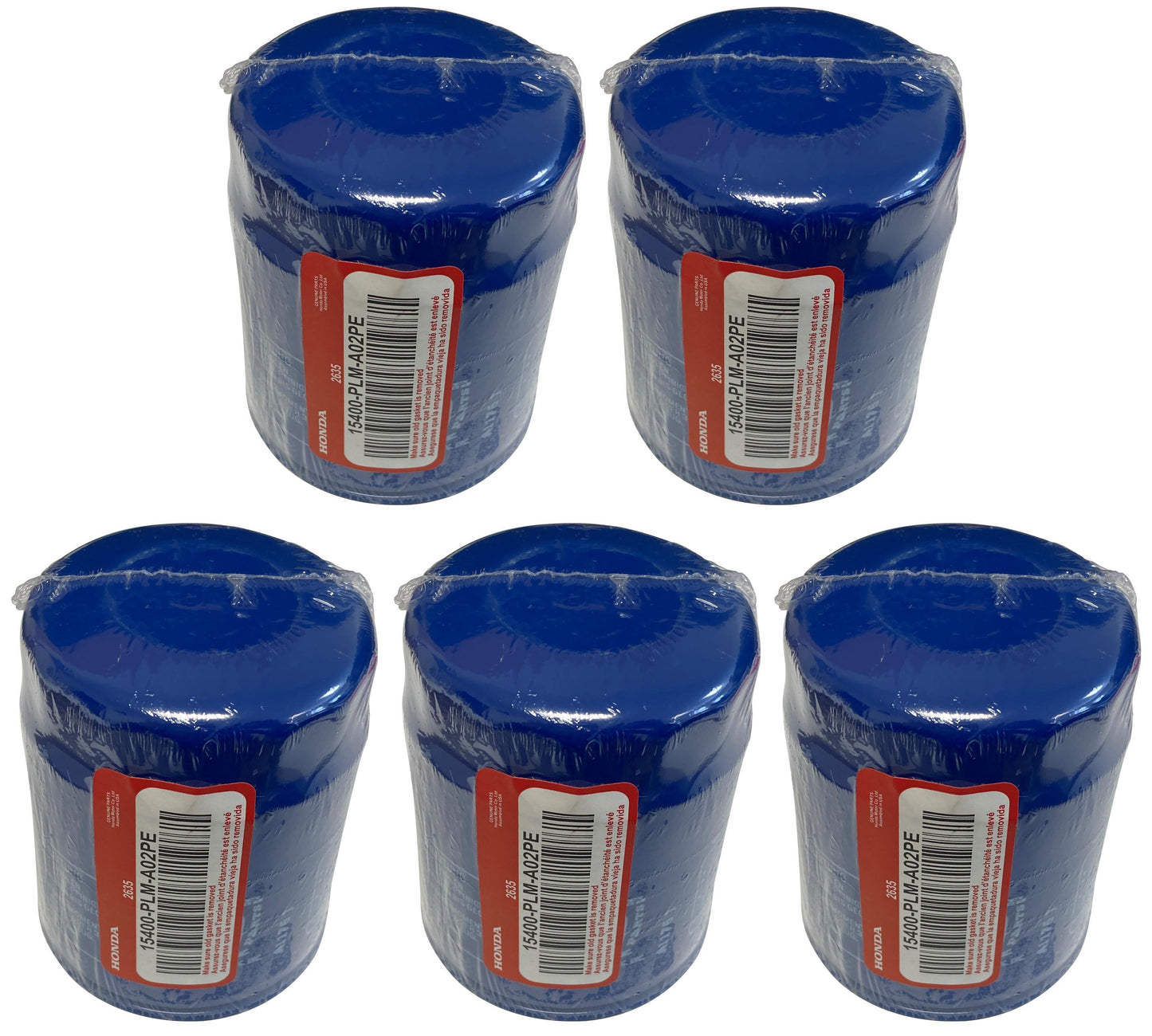 Honda Original Equipment Oil Filter (Pack of 5) - 15400-PLM-A02PE