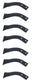 Honda (7 PACK) Original Equipment L. Rotary Tine Nh1 - 72455-770-013ZA,7