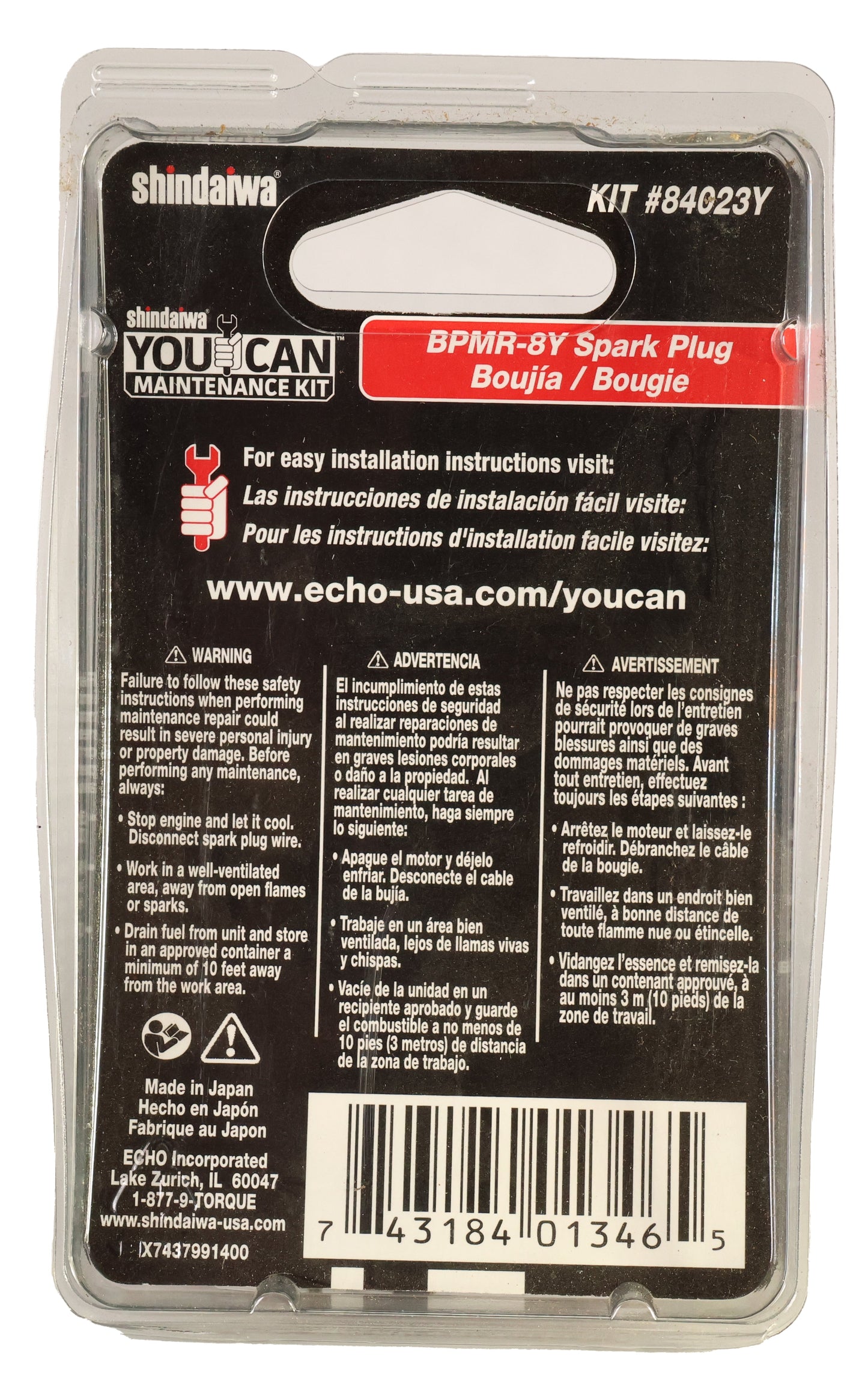 Echo Original Equipment Spark Plug (BPMR-8Y)  - 84023Y