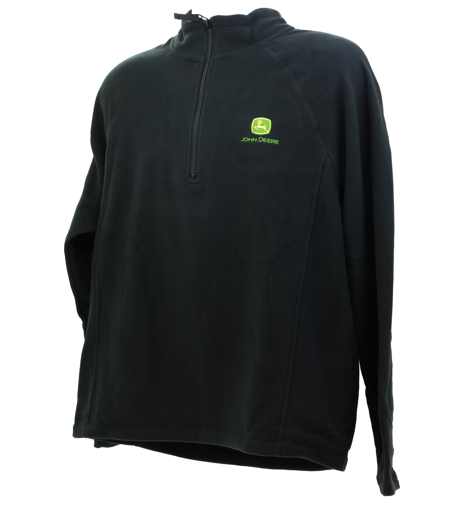 John Deere Black Mens 1/2 Zip Jacket Medium - LP77854