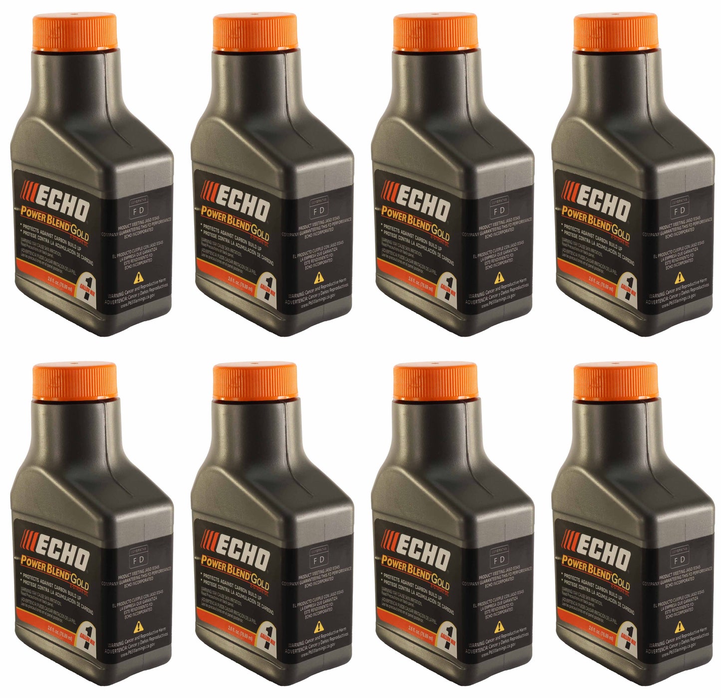 Echo Original Equipment 8-PACK PowerBlend Gold 2.6 Oz. 2-Stroke Engine Oil - 6450000