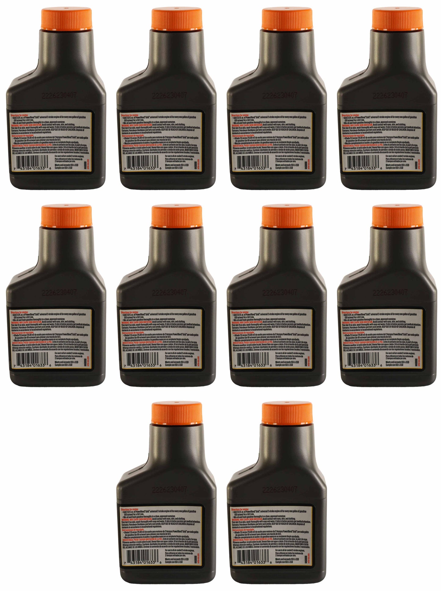 Echo Original Equipment 10-PACK PowerBlend Gold 2.6 Oz. 2-Stroke Engine Oil - 6450000