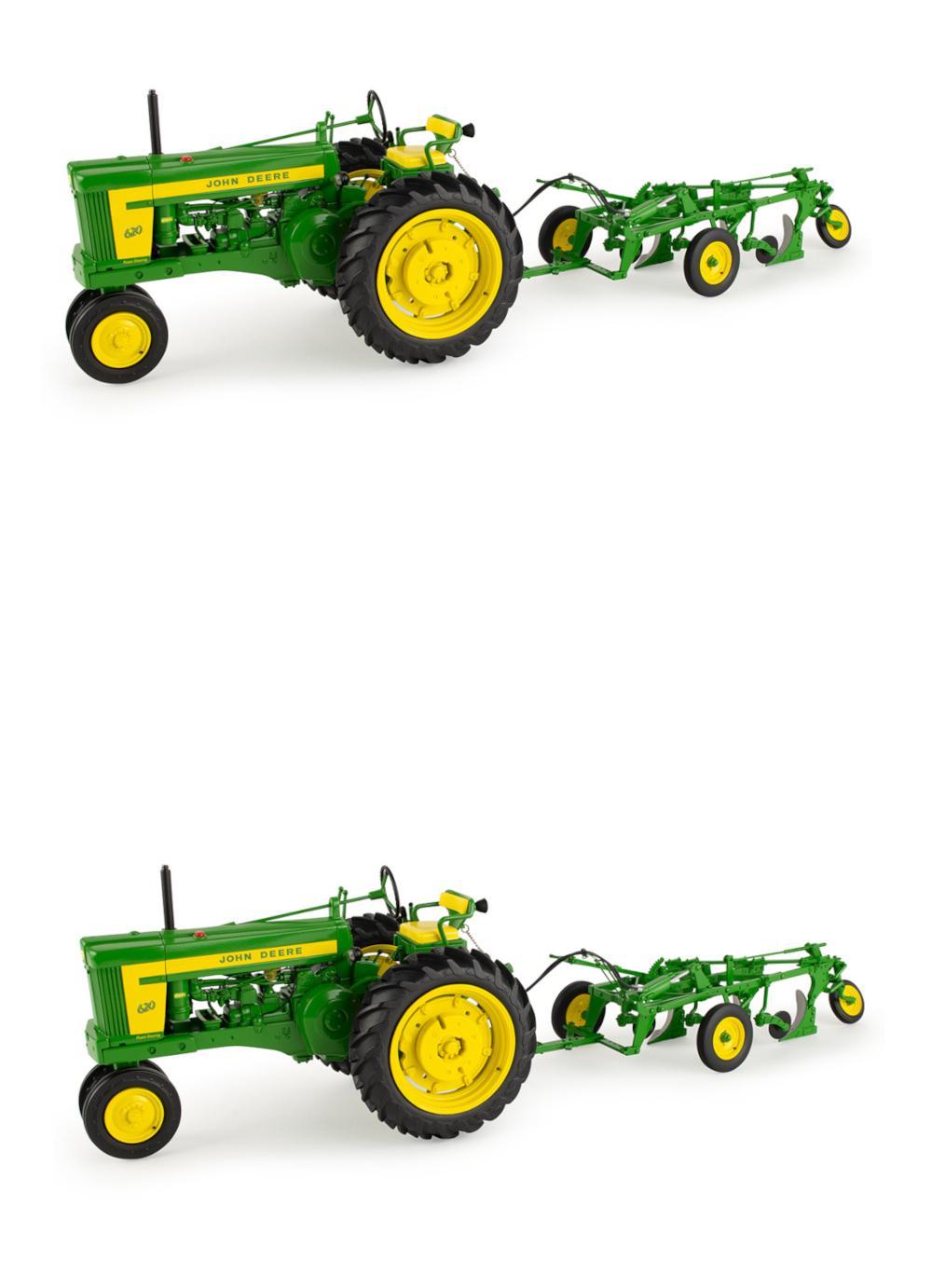 1/16 John Deere (SET OF 2) 620 with 555 Plow Precision Toy - LP70535