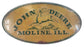 John Deere Moline Metal Vintage Sign - LP85810
