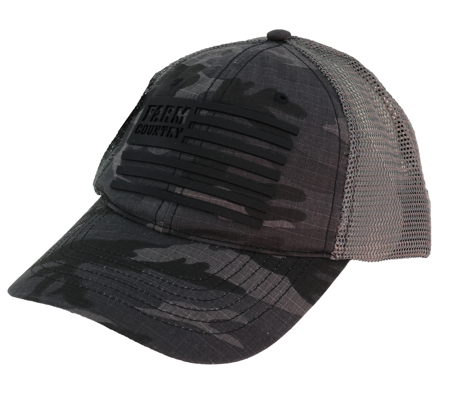 John Deere Grey Camo Mesh Black Cap - LP82704