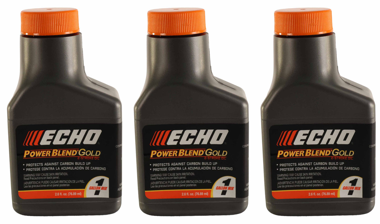 Echo Original Equipment 3-PACK PowerBlend Gold 2.6 Oz. 2-Stroke Engine Oil - 6450000