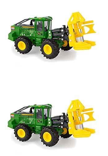 1/50 John Deere Prestige Collection (SET OF 2) 843L-II Wheeled Feller Buncher Toy - LP69917,2