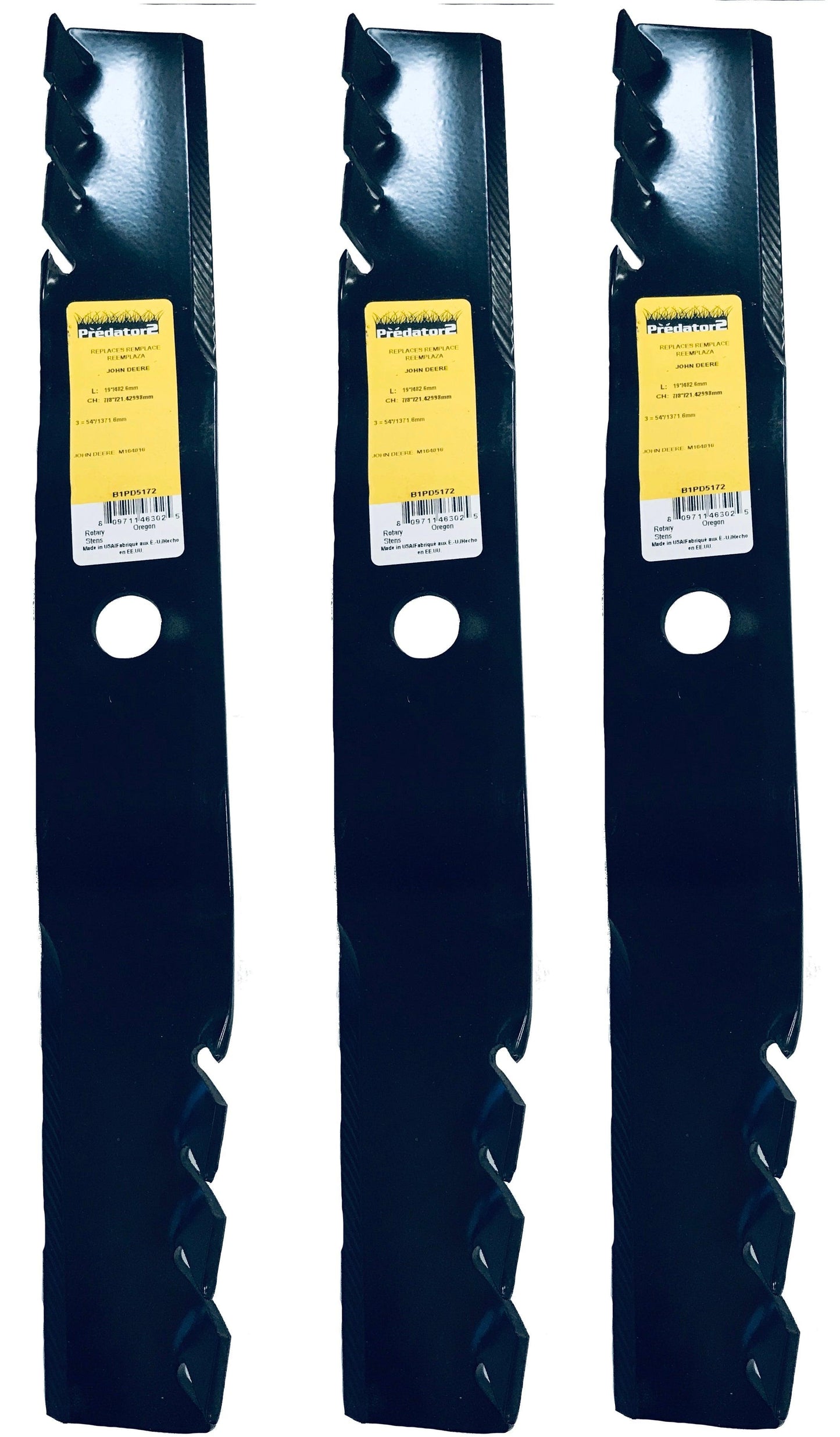 Sunbelt 19", 7/8" Mulching Blade (Set of 3) - B1PD5172,3