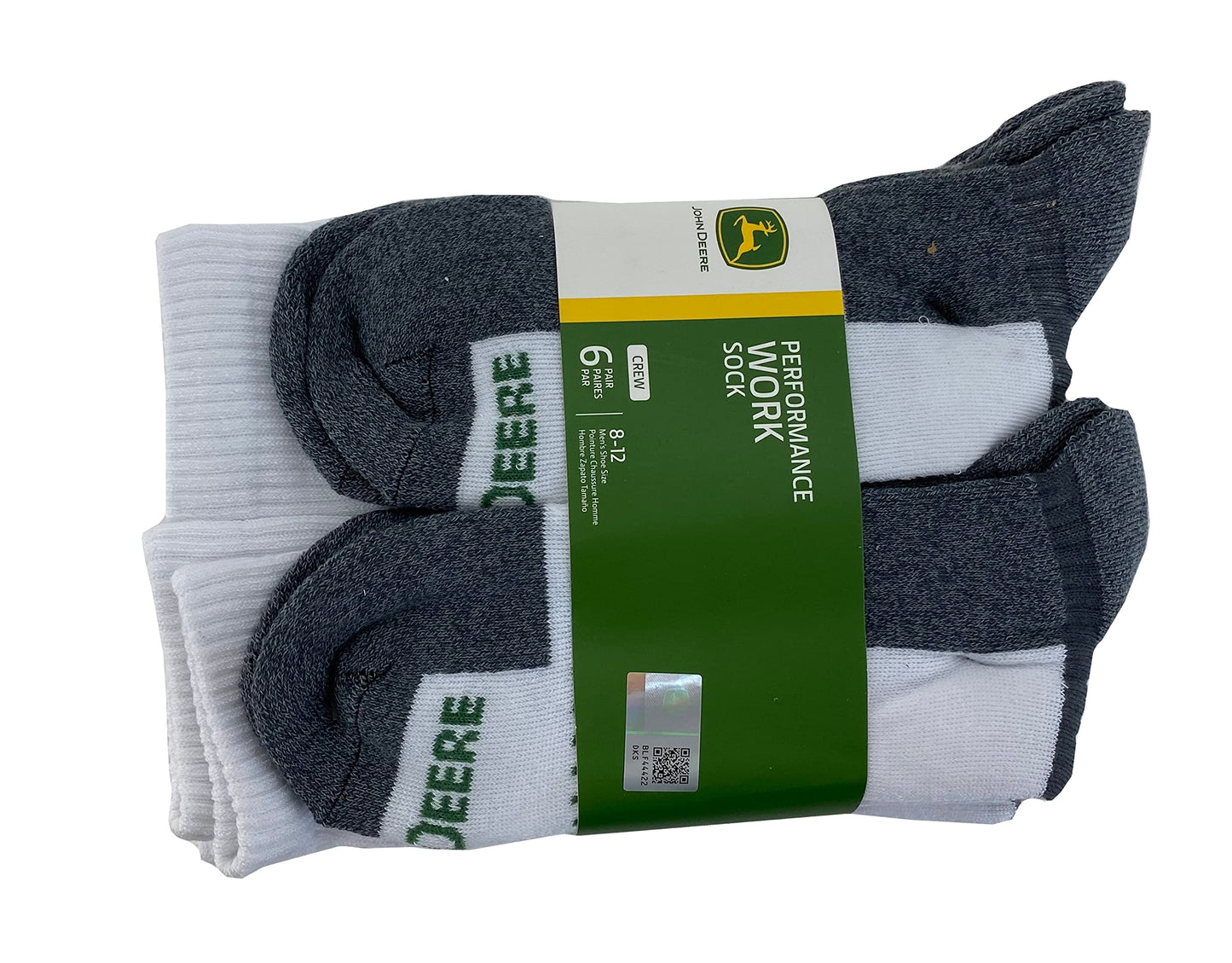 John Deere Mens Work Performance Crew Socks - LP83070