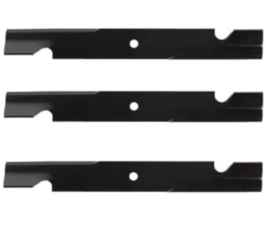 XHT Lawnmower Blades 20-1/2", 5/8", Notch (Set of 3) - B1DC1501,3