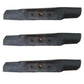 Set of 3 John Deere High Lift Bagging Blades GX20434 L120 L130