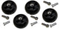 John Deere (Set of FOUR) Wheel Kits for 48"/54"/60"/72" Lawn Mowers - AM125172