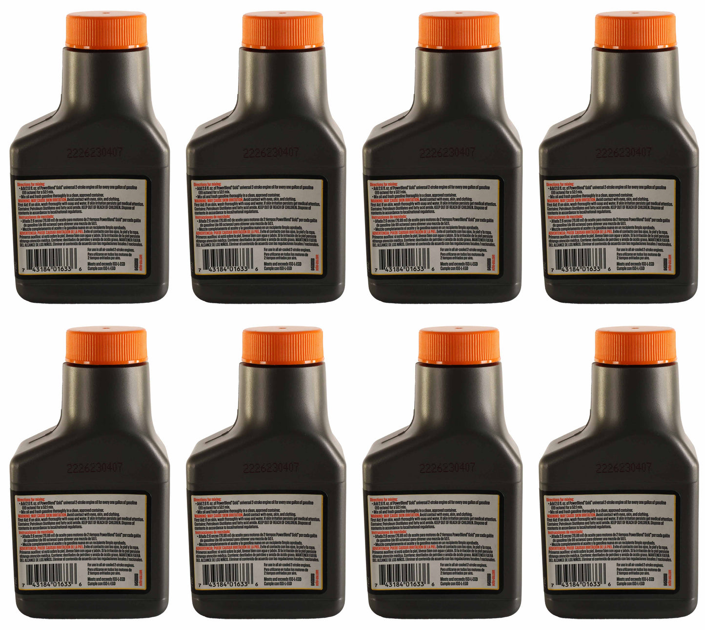 Echo Original Equipment 8-PACK PowerBlend Gold 2.6 Oz. 2-Stroke Engine Oil - 6450000