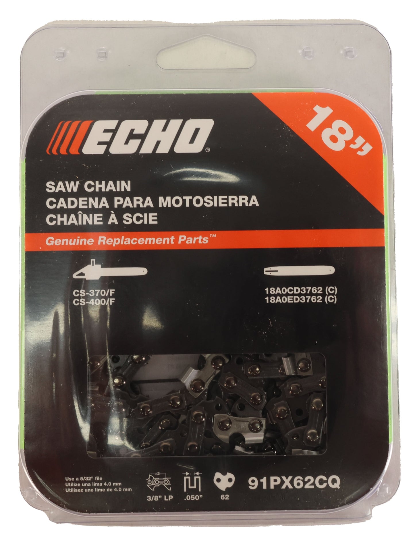 Echo Original Equipment SAW CHAIN 18"  - 91PX62CQ