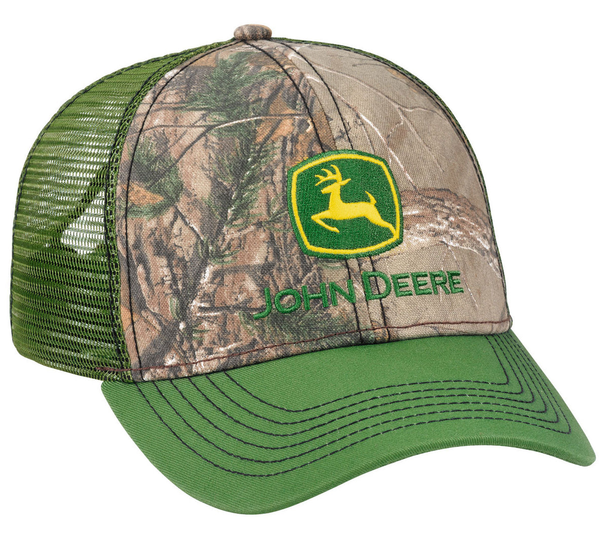 John Deere Men's Realtree APX/Green Mesh Cap/Hat - LP69080