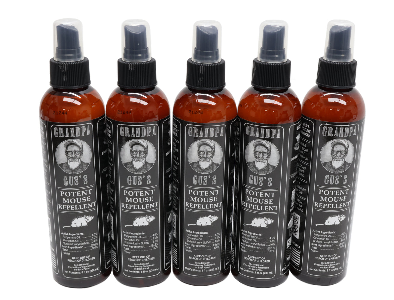 Grandpa Gus's (5 PACK) Rodent 8 oz Bottle Spray  - A-B1GSB8A15,5