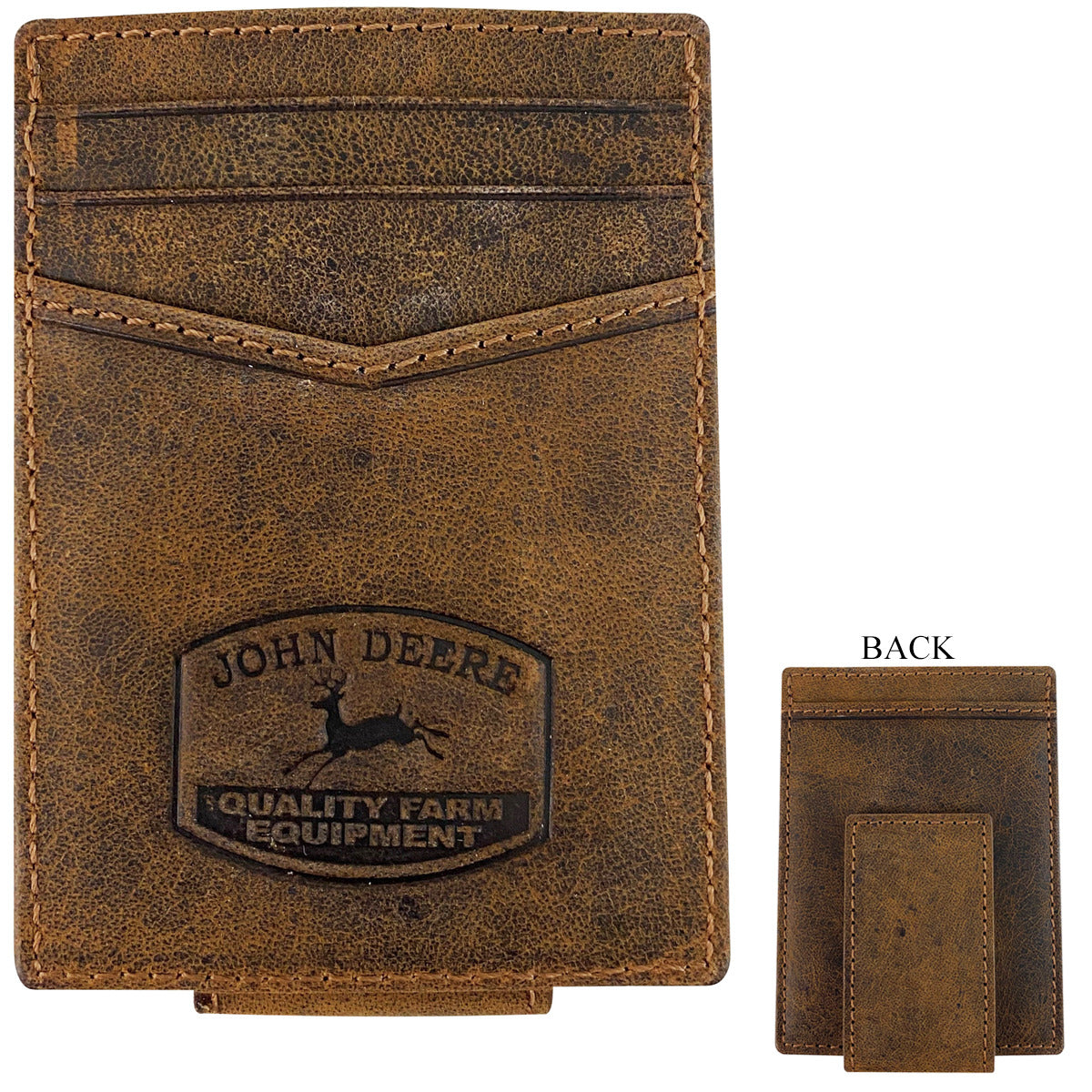 John Deere Men's Historic Logo Brown Money Clip - LP79891