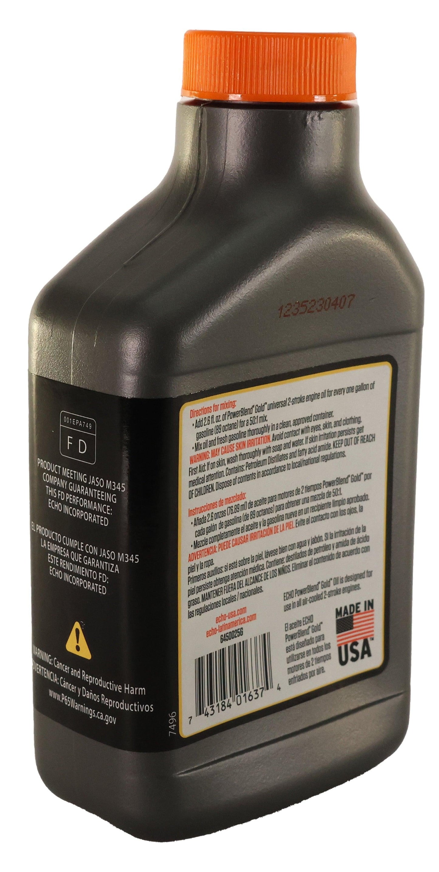 Echo Original Equipment Power Blend Gold Oil Mix 50:1 (6.4 fl oz Bottle) - 6450025