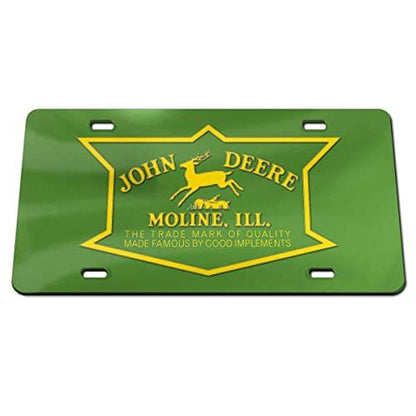 John Deere Green Vintage Logo License Plate - LP79721
