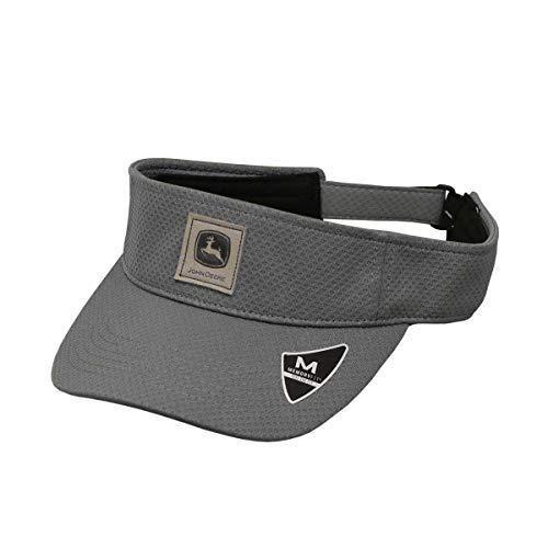 John Deere Men's Charcoal Memory Fit Visor/Cap - LP70341