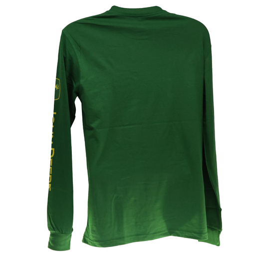 John Deere Mens Green TM Long Sleeve T-Shirt Medium - LP75190