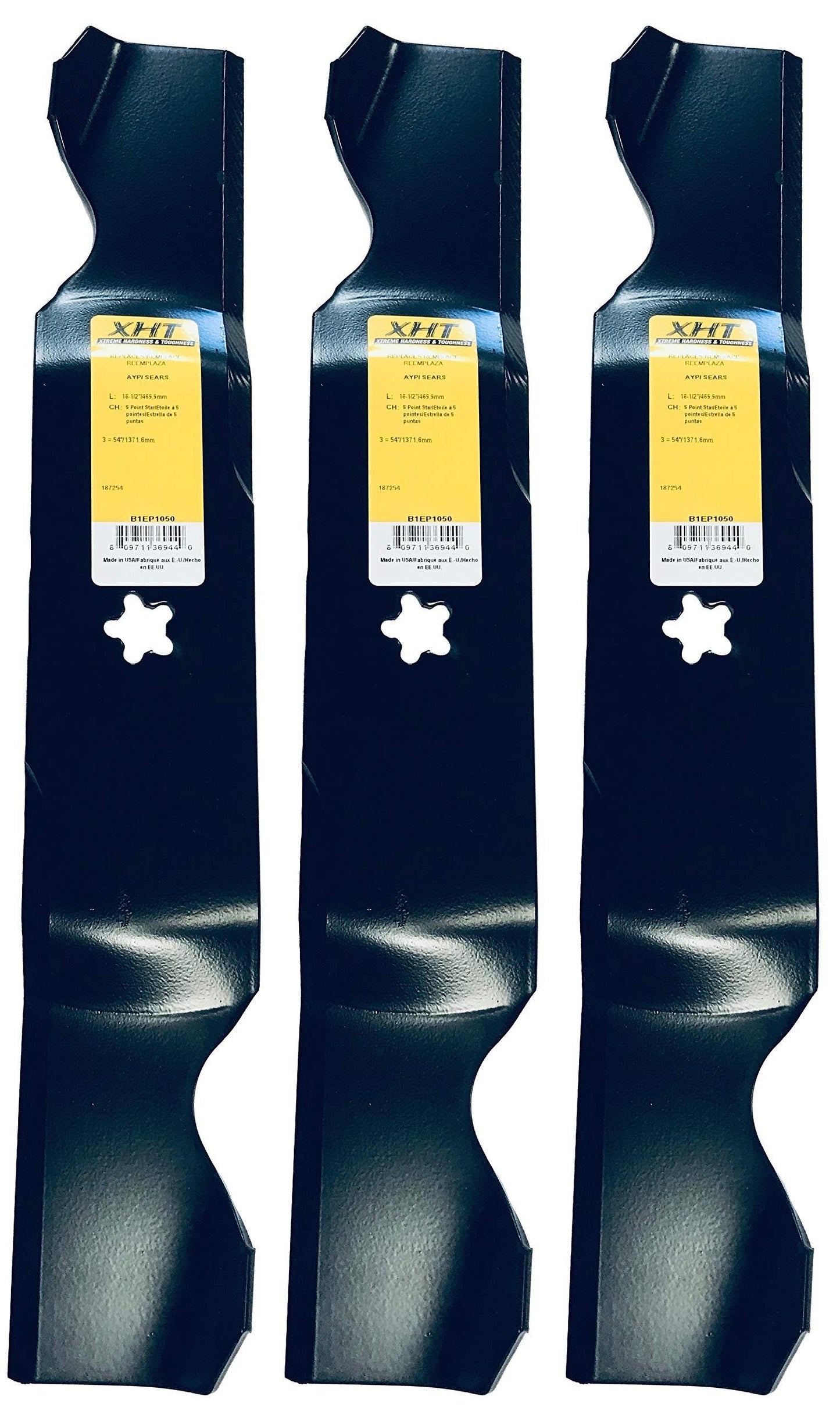 A&I XHT 18-1/2", 5PT Mower Blade (Set of 3) - B1EP1050,3