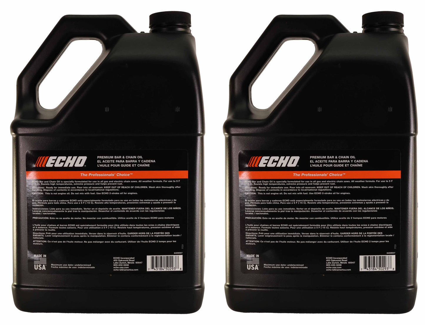 Echo Original Equipment 2-PACK Premium Bar and Chain Oil (1 Gallon Bottle) - 6459007