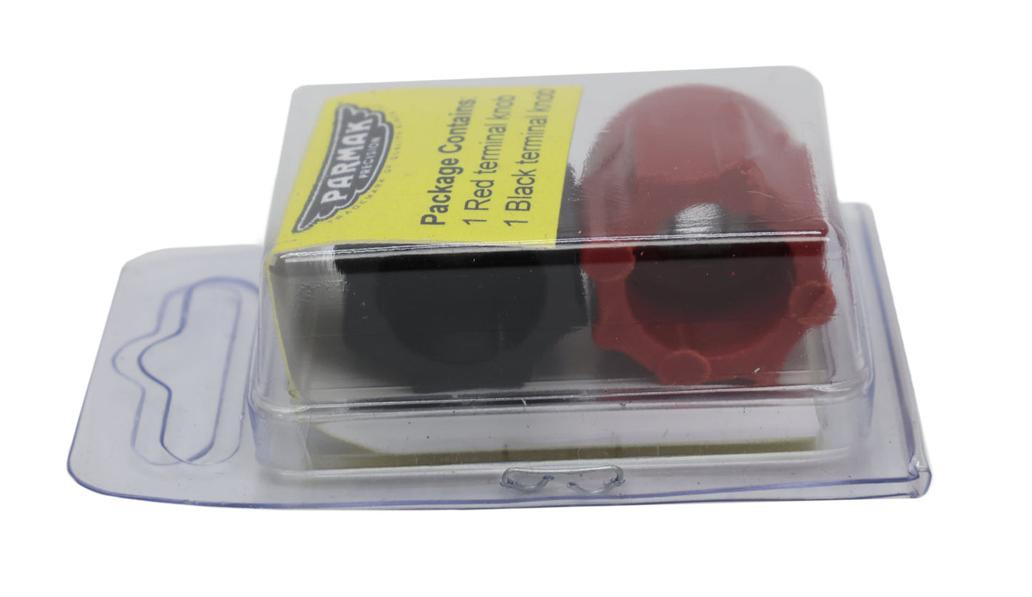 Parmak Red & Black Terminal Knob Set – 311163