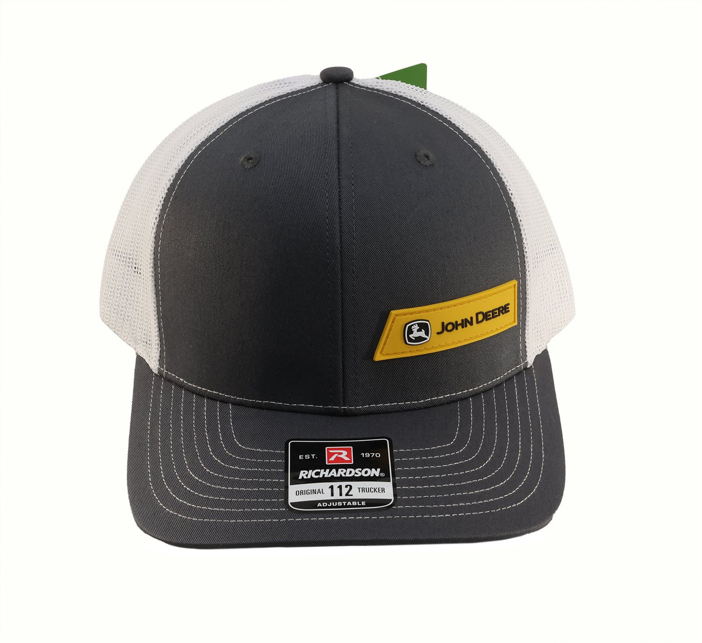 John Deere Mens Richardson Charcoal/White Hat/Cap - LP86072