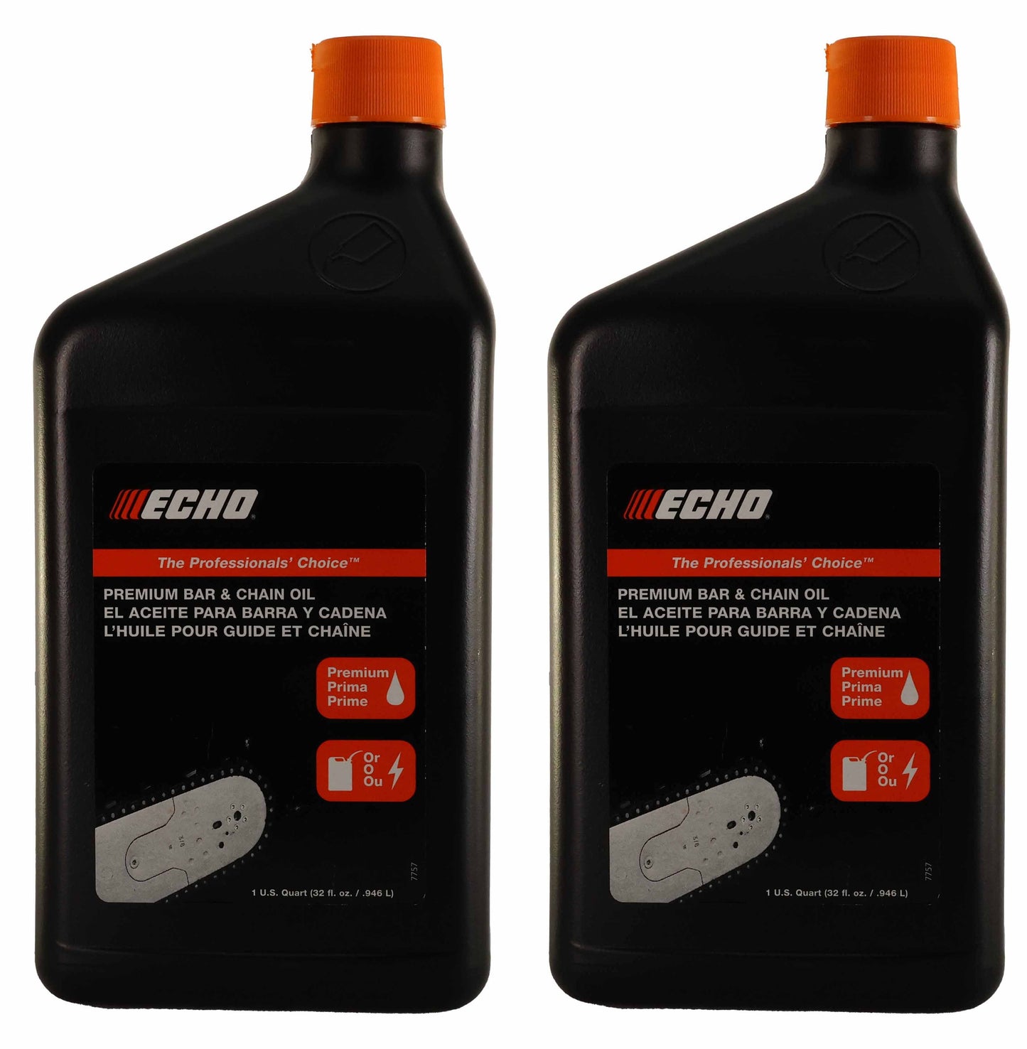 Echo Original Equipment 2-PACK Premium Bar and Chain Oil (1 Quart Bottle) - 6459012