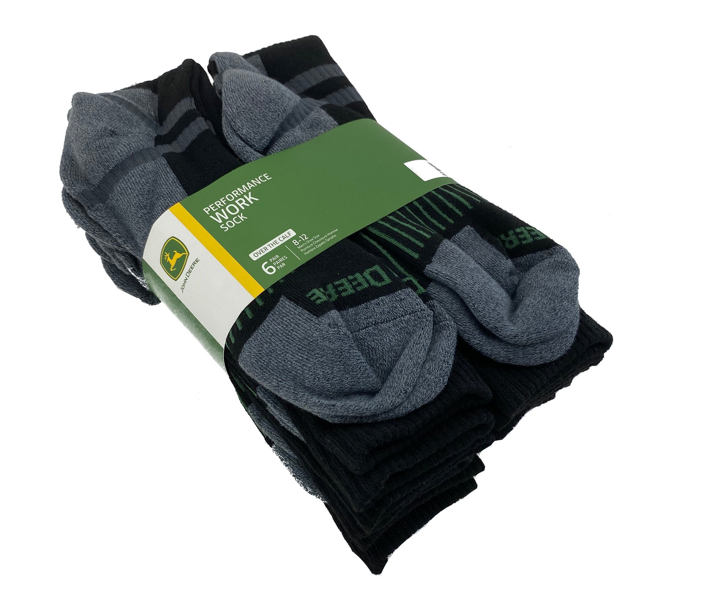 John Deere Mens Work Performance Calf Socks - LP84366