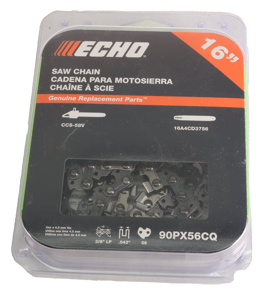 Echo Original Equipment 16" Replacement Chainsaw Chain - 90PX56CQ