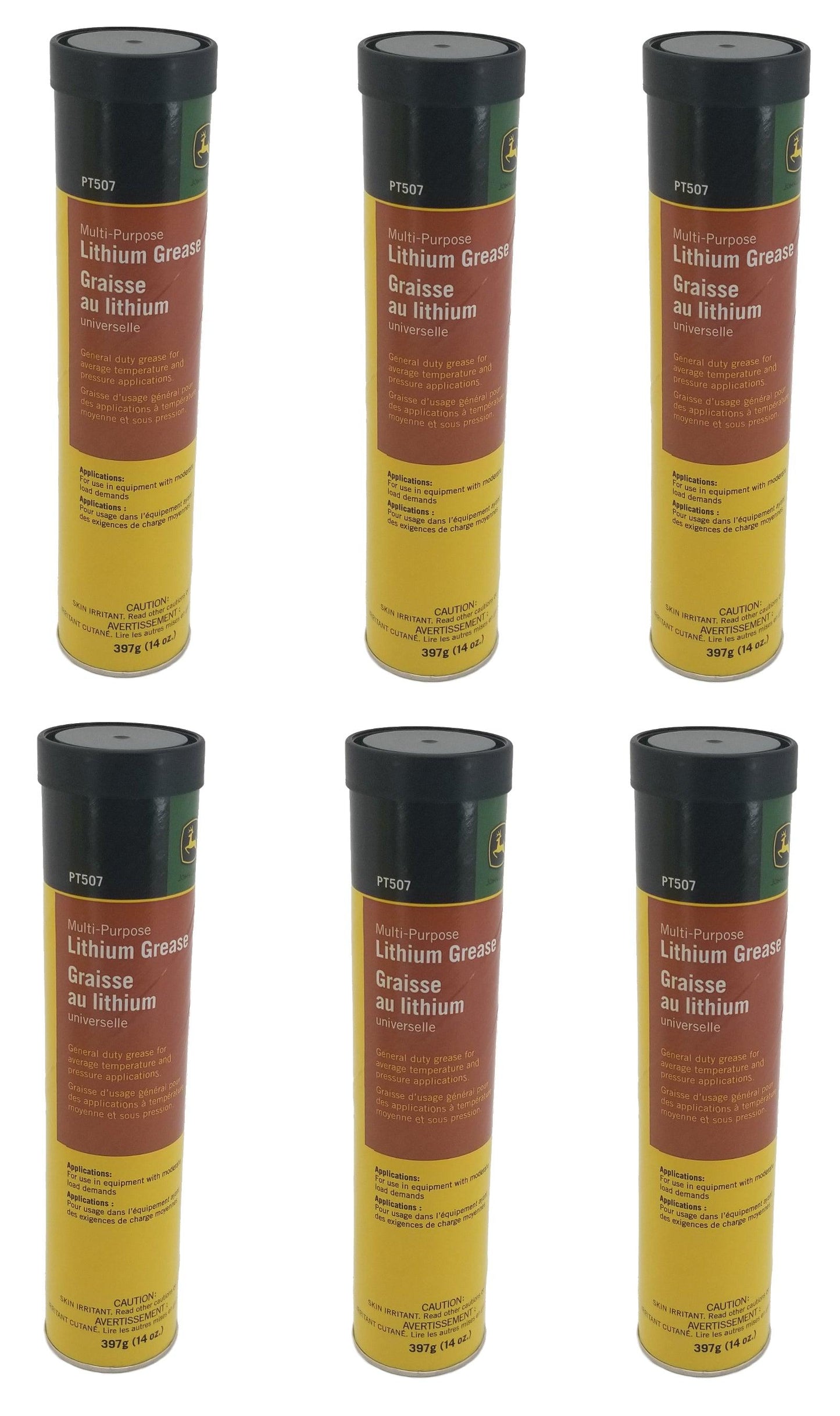 John Deere Original Equipment Multi-purpose Lithium Grease (6-PACK) - PT507