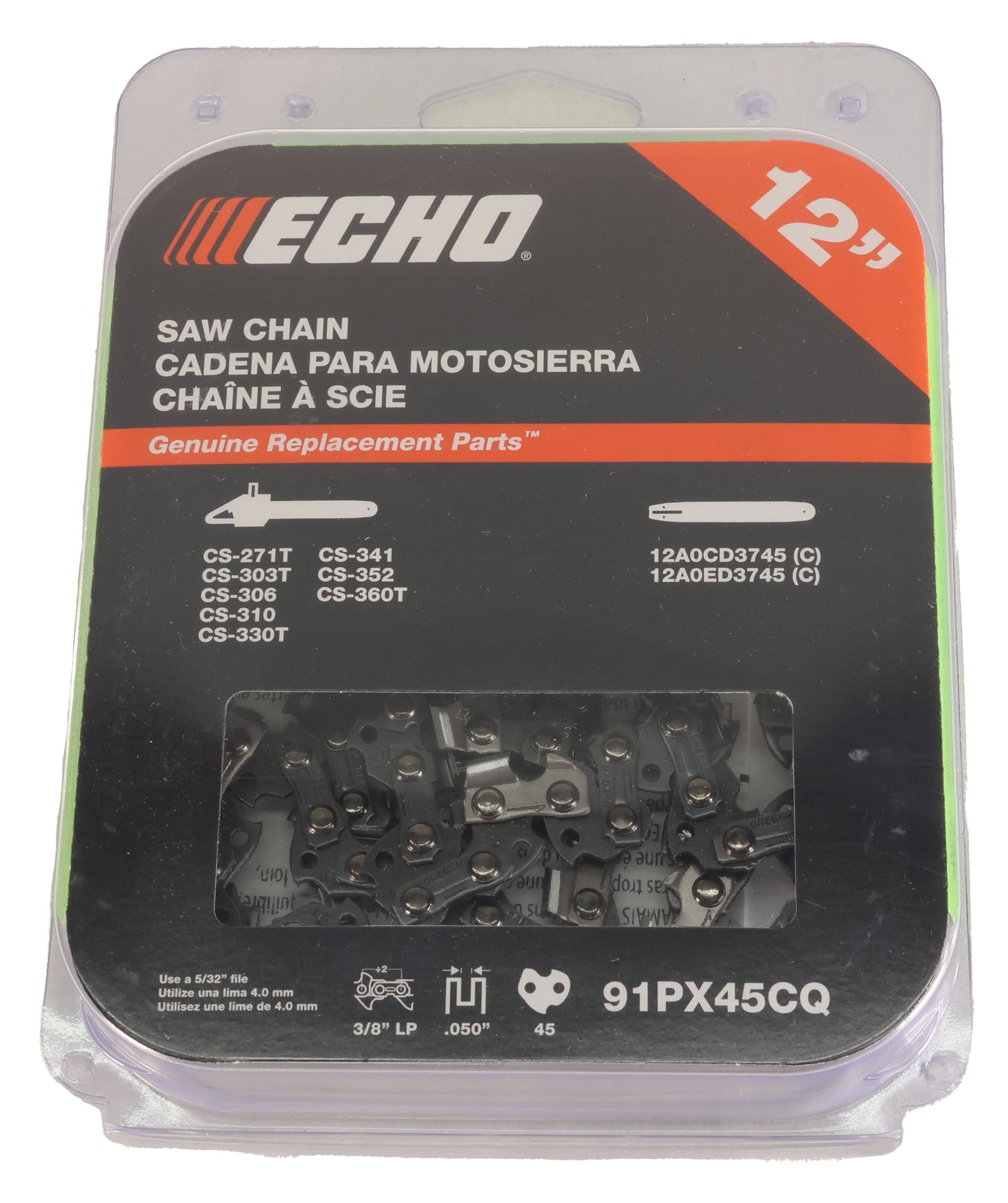 Echo Original Equipment SAW CHAIN 12"  - 91PX45CQ